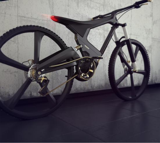 X-BIKE 可折疊碳鋁山地概念自行車設(shè)計(jì)