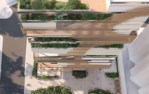 BARU商業(yè)大廈新型植物整合建筑設計