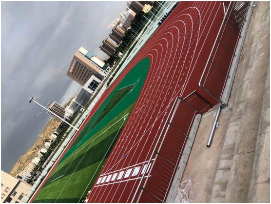 遠洋環(huán)保塑膠跑道 又建一個校園混合型跑道標桿工程
